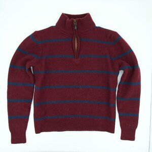 OAK + EDISON BOYS 100% MERINO WOOL HALF ZIP SWEATER
